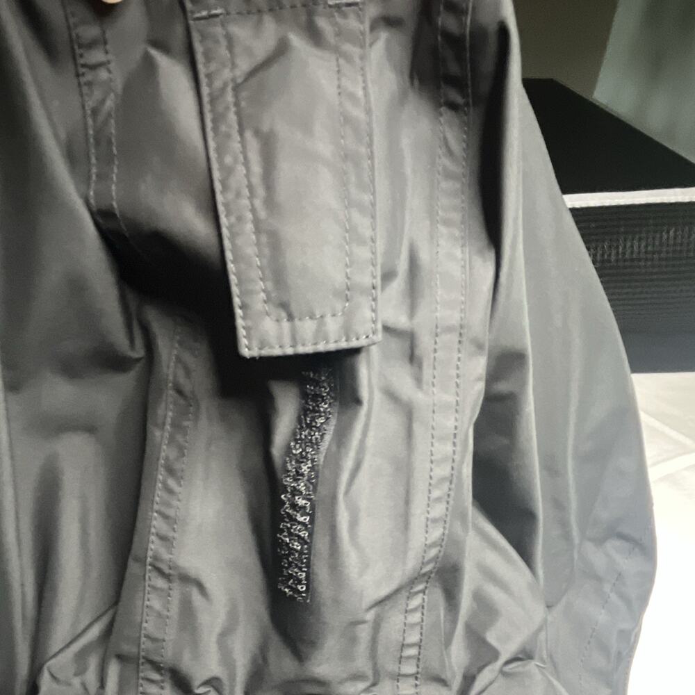 L.L.Bean H2OFF Women's Black Hooded Mid-Length Rain Coat Jacket L Regular - Picture 15 of 15